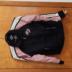 Womens Jacket, Harley-Davidson, Large, Pink/Black